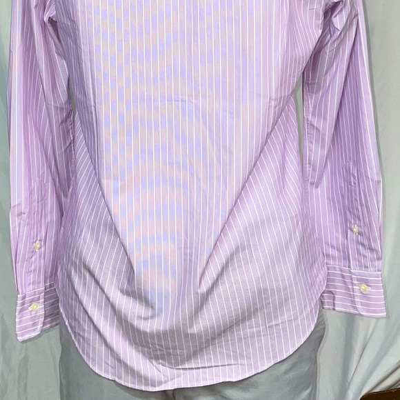 Polo by Ralph Lauren Purple Striped Casual Button Down Shirt - Picture 5 of 7